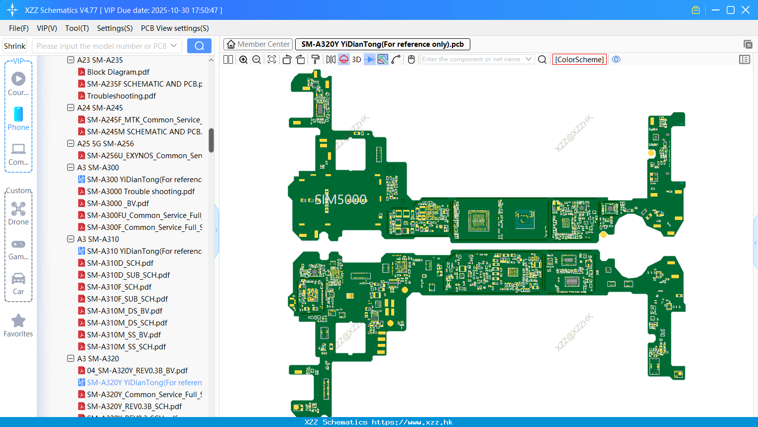 Samsung SM-A320Y bitmap(For Reference Only)